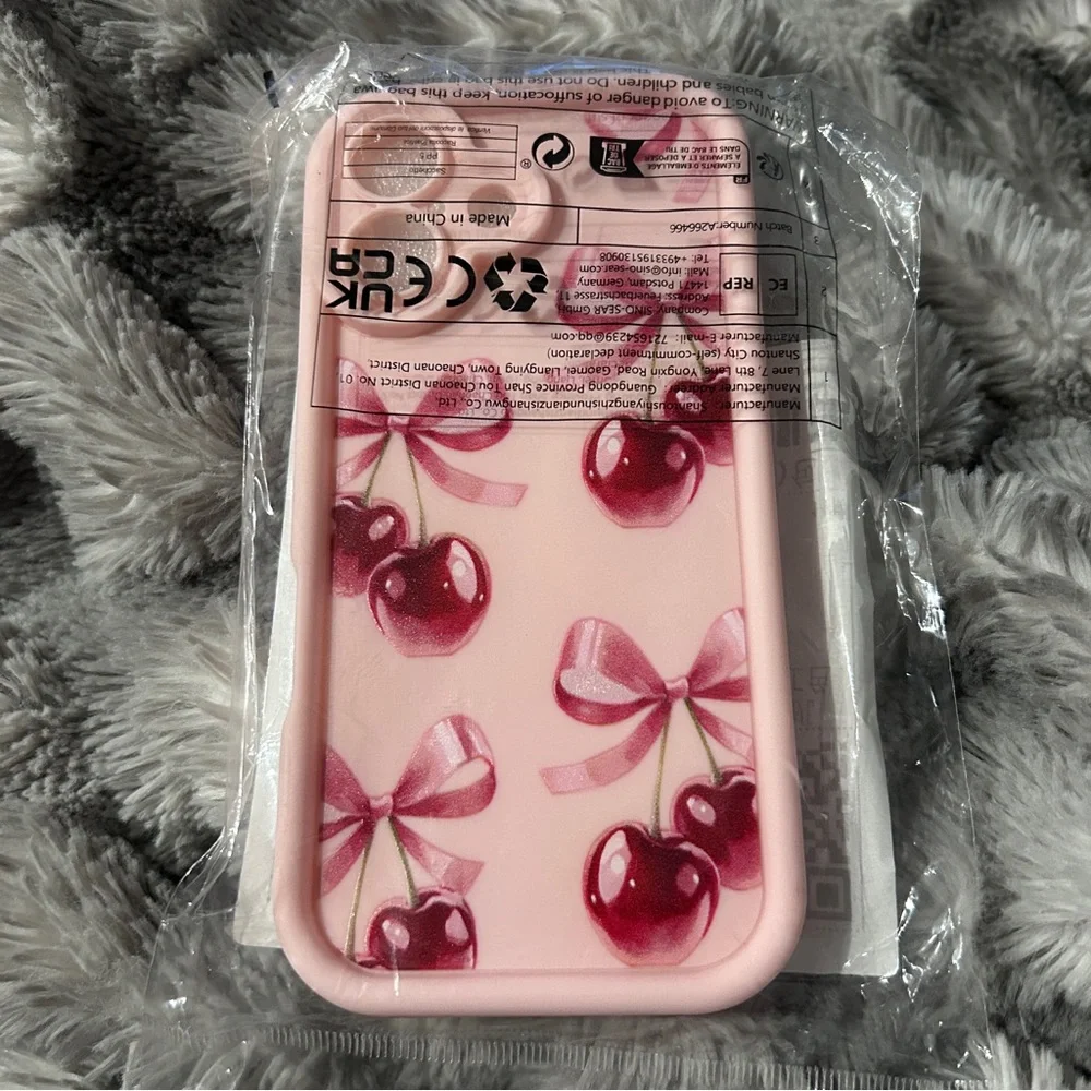 iPhone 16 Cherries Bows Phone Case NEW